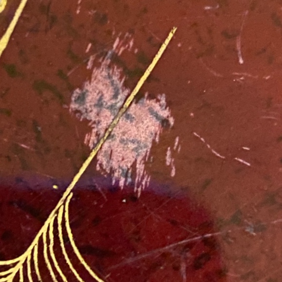 Vintage Carlton Ware Rouge Royale ‘Art Deco’ edged hand painted plate - Picture 8 of 9